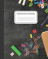 Composition Notebook: Wide Ruled Notebook | Back to School | 100 Pages | 7.5 x 9.25" Inches | Paperback | Gifts Kids Teens Teachers Students 168768376X Book Cover