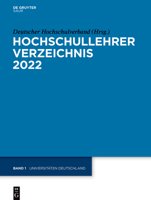 Universitäten Deutschland (Hochschullehrer Verzeichnis) 3110769549 Book Cover