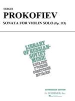 Sonata, Op. 115: Violin Solo 0793574218 Book Cover
