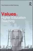 Values in Higher Education Teaching 0415589223 Book Cover