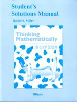 Student's Solutions Manual for Thinking Mathematically 0321646371 Book Cover