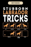 Notebook: Stubborn labrador retriever dog tricks chocolate lab Notebook6x9(100 pages)Blank Lined Paperback Journal For Student, gifts for kids, women, girls, boys, men, birthday gift, 1673810071 Book Cover