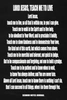 Lord Jesus, Teach Me To Live: Faux Chalk 6x9 Sermon Notes Journal, Church Notebook, Bible Study Organizer For Note Taking, Christian Man Gift, Religious Gifts For Teen Boys, Quiet Time Devotional 1710739460 Book Cover