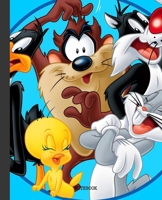 Notebook: Looney Tunes Cartoon Soft Glossy Cover Graph Paper Pages Book 7.5 x 9.25 Inches 110 Pages 1692432621 Book Cover