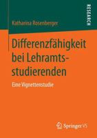 Differenzfahigkeit Bei Lehramtsstudierenden: Eine Vignettenstudie 3658014407 Book Cover