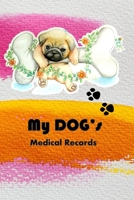 My Dog's Medical Records: Keep track of your dog's shots and vet visits. 1693313472 Book Cover
