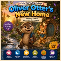 Oliver Otter's New Home: A Gentle Bedtime Story About Moving, Bravery, Friendship & Big Feelings (Little Hearts, Big Feelings) B0HFL2BSXH Book Cover