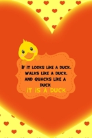 If It Looks Like A Duck, Walks Like A Duck, And Quacks Like A Duck It Is A Duck: All Purpose 6x9 Blank Lined Notebook Journal Way Better Than A Card Trendy Unique Gift Orange Solid Ducks 1712256238 Book Cover