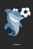 Notizbuch: A5 Notizheft mit punktierten Linien f�r Raubtier Freunde Ideales Fu�ball Hai Raubfisch Journal oder Notizbuch. Perfektes Tagebuch oder Taschenbuch als Geschenk f�r alle Haifisch, Tigerhai,  1699206511 Book Cover