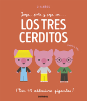 Juega, pinta y pega con... Los tres cerditos 8491016945 Book Cover