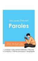 Réussir son Bac de français 2024: Analyse du recueil Paroles de Jacques Prévert (French Edition) 2385094274 Book Cover