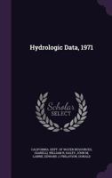 Hydrologic data, 1971 1379260981 Book Cover