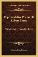 Representative Poems of Robert Burns 0548388636 Book Cover
