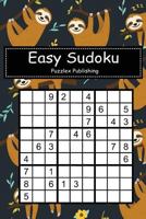 Easy Sudoku: Sudoku Puzzle Game For Beginers With Cute sloth seamless pattern cover 1793170592 Book Cover