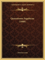 Quaestiones Sapphicae 1165473135 Book Cover