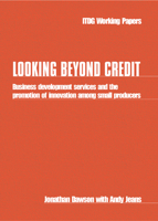 Looking Beyond Credit: Business Development Services and the Promotion of Innovation Among Small Producers (ITDG Working Papers) 1853394238 Book Cover