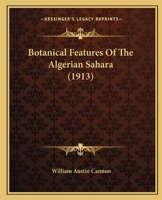Botanical features of the Algerian Sahara 1120268141 Book Cover
