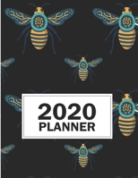 2020 Planner: 8.5x11Bees Insects Patterns 2020 Planner Yearly Agenda (1 January - 31 December 2020 ) 170996118X Book Cover