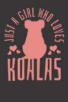 Notebook: Just A Girl Who Loves Koalas Spirit Animal College Ruled 6x9 120 Pages 1084149532 Book Cover