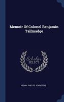 Memoir Of Colonel Benjamin Tallmadge (1904) 1021202320 Book Cover