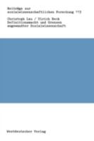 Definitionsmacht Und Grenzen Angewandter Sozialwissenschaft: Eine Untersuchung Am Beispiel Der Bildungs- Und Arbeitsmarktforschung 3531119044 Book Cover