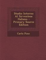 Studio Intorno Al Sirventese Italiano 1293132519 Book Cover