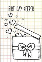 Birthday Keeper: Important Date Reminder Pastel Color Gridlines 1720212139 Book Cover