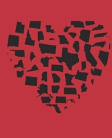 LOVE USA Composition Notebook: 7.5 X 9.25 Primary Ruled 110 pages book for girls, kids, school, students and teachers 1088996116 Book Cover