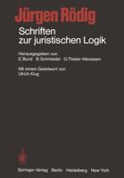 Schriften zur juristischen Logik 3642673929 Book Cover