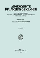 Angewandte Pflanzensoziologie 3211801898 Book Cover