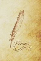 Poems: A Poetry Journal with Prompts 1695412958 Book Cover