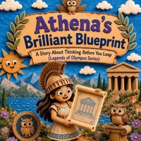 Athena's Brilliant Blueprint: A Story About Thinking Before You Leap (Legends of Olympus Series) B0HG95YSV2 Book Cover