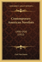 Contemporary American Novelists 9356010641 Book Cover