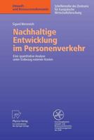 Nachhaltige Entwicklung Im Personenverkehr: Eine Quantitative Analyse Unter Einbezug Externer Kosten 379080150X Book Cover