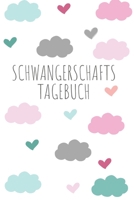Schwangerschaftstagebuch: 120 Seiten starkes liniertes Tagebuch ca. A5 Format f�r die Schwangerschaft im s��em W�lkchen Look. 1082838896 Book Cover