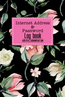 Internet address and Password log book with A to Z alphabetical tabs: Watercolor floral pattern design convenient for personal website name, social ... email address, and username included 167749056X Book Cover