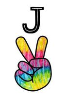 A: Monogrammed Peace Sign Letter A 1728844649 Book Cover