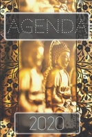 Agenda 2020: semainier&journalier 12 mois vue mensuelle en d�but de mois confort prise de notes avec nombreuses annexes format 15 x 22 cm motif zen 1698950217 Book Cover