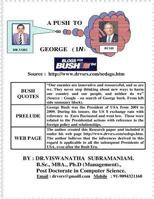A PUSH TO GEORGE (in) BUSH 1978064616 Book Cover