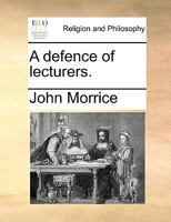 A defence of lecturers. 1170553109 Book Cover