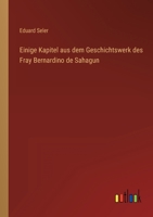 Einige Kapitel aus dem Geschichtswerk des Fray Bernardino de Sahagun 3368405403 Book Cover