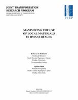 Maximizing the Use of Local Materials in Hma Surfaces 1622602145 Book Cover