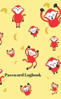 Password Logbook: Monkey Internet Password Keeper With Alphabetical Tabs Pocket Size 5 x 8 inches (vol. 3) 1657970205 Book Cover