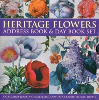Heritage Flower Address Book & Day Book Set 075482098X Book Cover