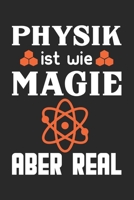 Physik Ist Wie Magie Aber Real: Din A5 Heft Kariert (Karos) F�r Jeden Physiker Notizbuch Tagebuch Planer Physik Physikalisch Notiz Buch Geschenk Physiklehrer Notebook 167893285X Book Cover