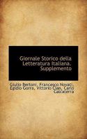 Giornale Storico della Letteratura Italiana. Supplemento 1116411350 Book Cover