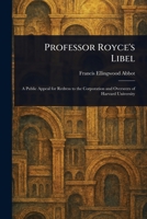 Professor Royce's Libel 9362510561 Book Cover