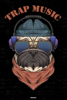 Trap Music Notebook: Trap Music Dog Music Journal 6 x 9 inch 120 lined pages gift 1661065171 Book Cover