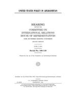 United States policy in Afghanistan 1709093579 Book Cover