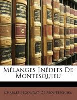 Ma(c)Langes Ina(c)Dits de Montesquieu 2019173166 Book Cover
